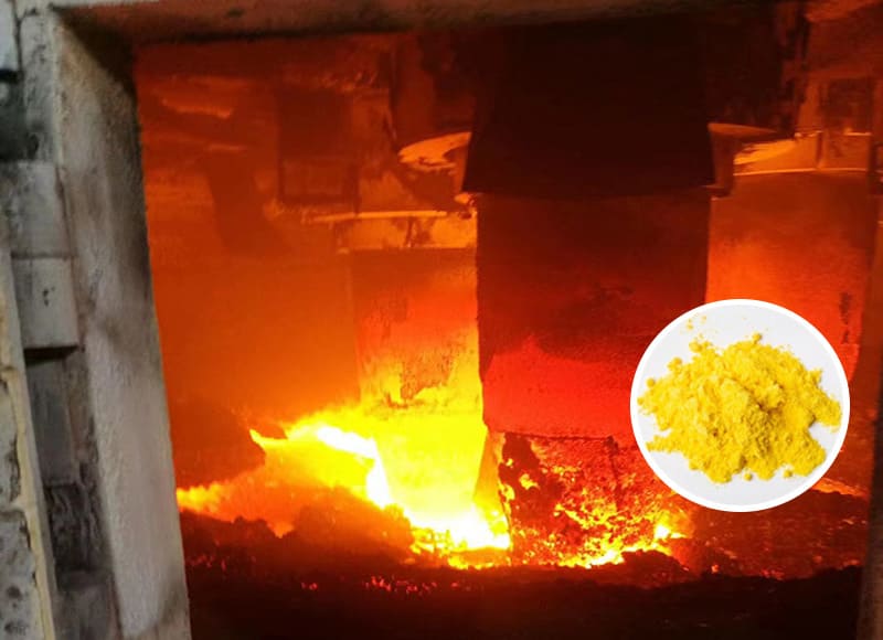 Phosphorus electric furnace smelting